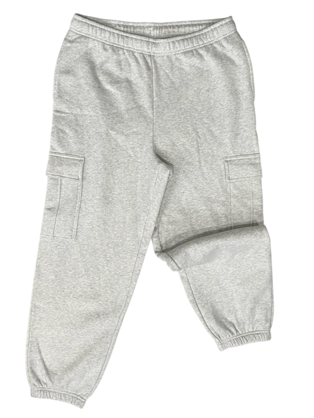 Tuff Athletics Cargo Joggers Heather Grey Size Large